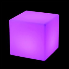 Image of Dynamic Illumination RGB LED Cube color changing 24"